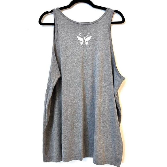 NWOT Bella + Canvas Triblend Collection Yoga Stoned Graphic Tank Top Gray XL - Picture 2 of 4